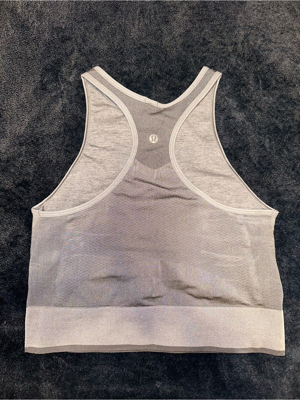 lululemon athletica Light Gray Racerback Sports Bra
